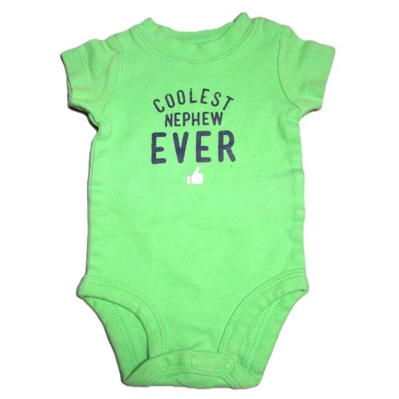 Carter's Newborn Baby Bodysuit Bundle 4 One-Pieces Cotton Giraffe, Stripes - Picture 4 of 9